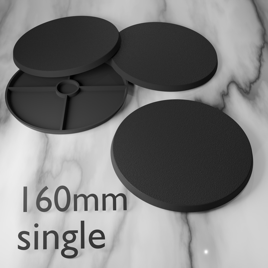 160mm rund miniatyrbas – 1-pack svart