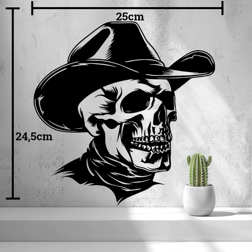 Cowboyskalle – Väggdekoration