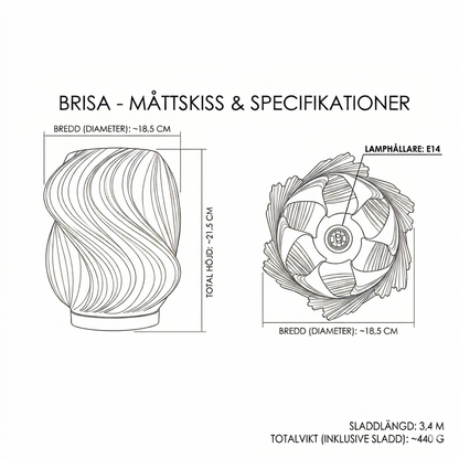 Brisa – Designlampa inspirerad av vinden