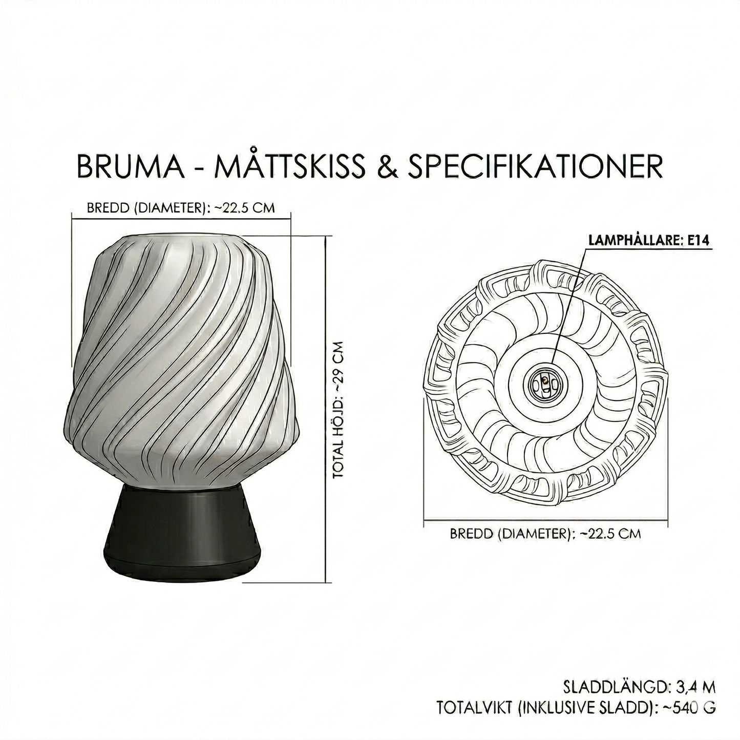 Bruma – Designlampa i mjuka rörelser