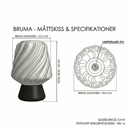 Bruma – Designlampa i mjuka rörelser