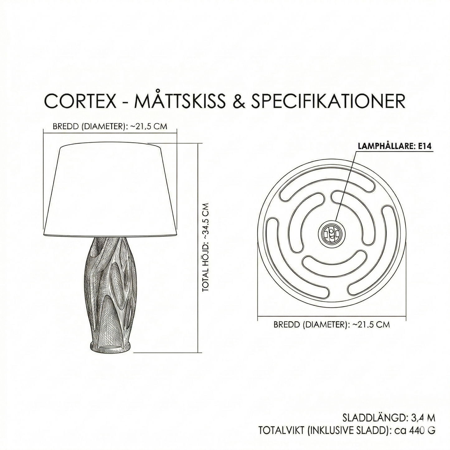 Cortex – Designlampa med inspiration från naturens former