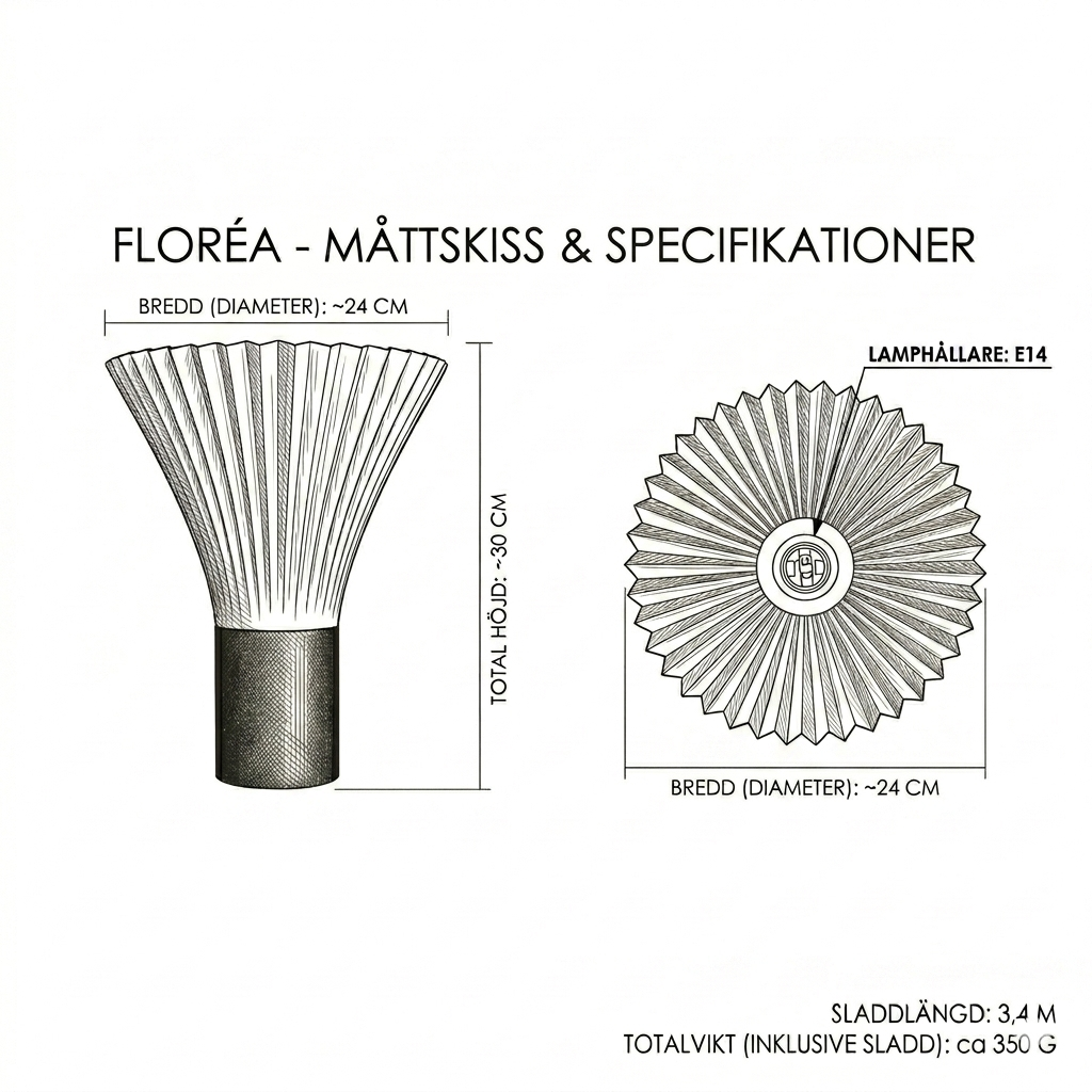 Floréa – Skulptural designlampa med blommande formspråk