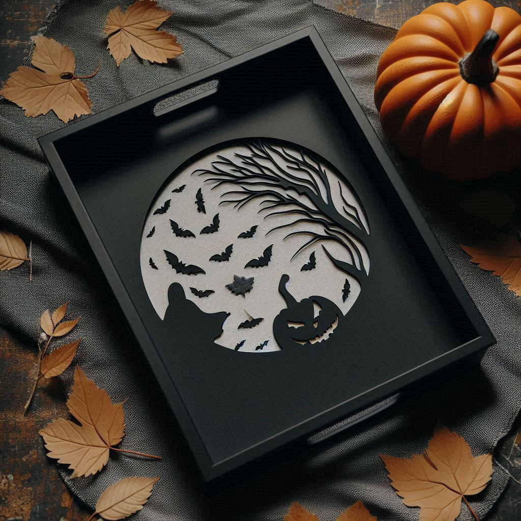Halloween-bricka för godisälskare!