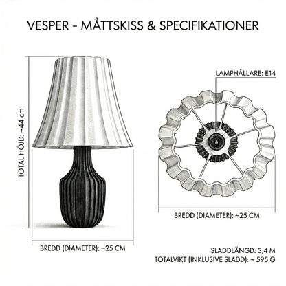 Vesper – Elegant bordslampa som skapar ombonad stämning